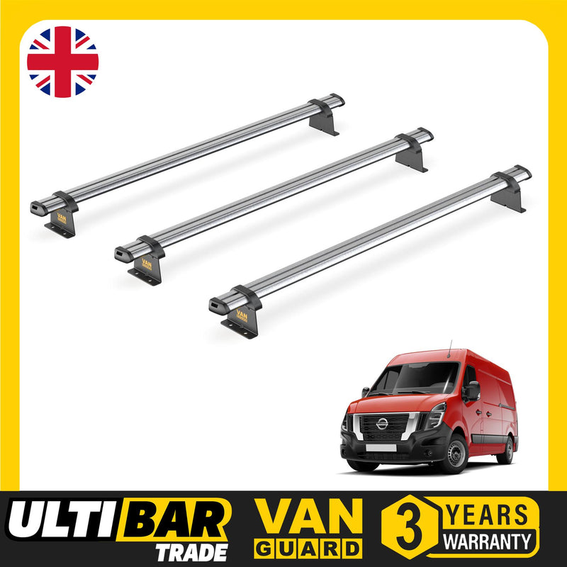 Van Guard Ulti Bar Trade 3 Bars Roof Rack For The Nissan Interstar 2022+