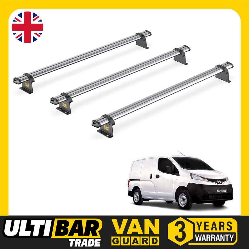Nissan NV200 (2009-2021) - 3 Van Guard Ultibar Trade Roof Bars