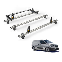 Vauxhall Combo (2018-) - 3 Van Guard Ultibar Plus Roof Bars + Roller