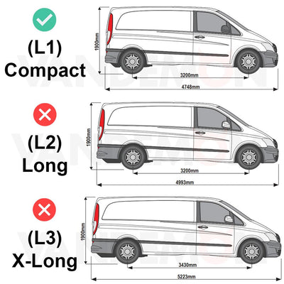 Mercedes Vito (2003-2014) - Rhino Kammrack Roof Rack