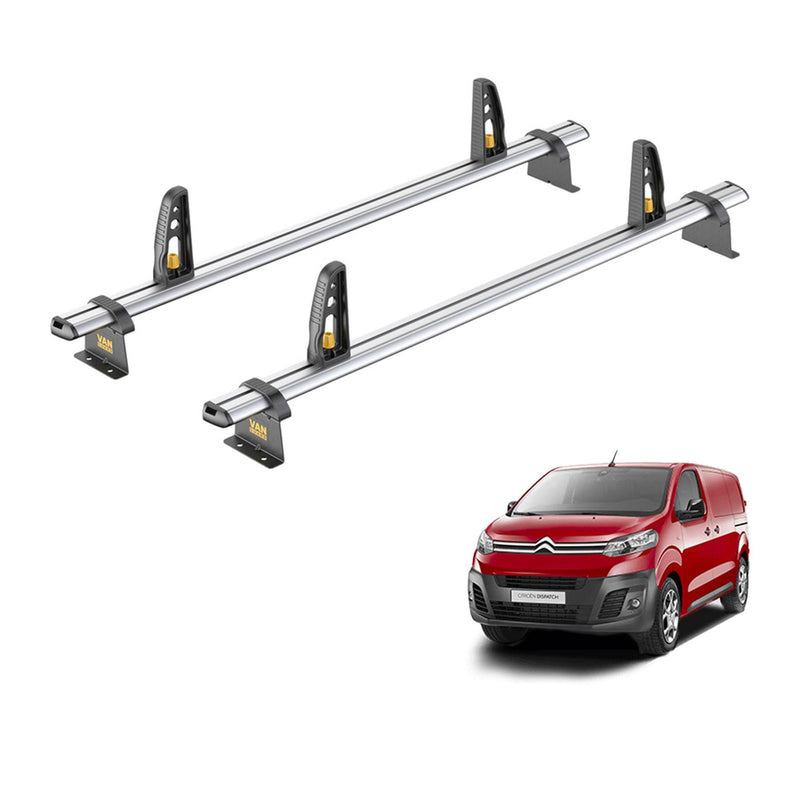 Citroen Dispatch (2016-) - 2 Van Guard Ultibar Plus Roof Bars