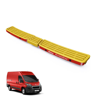 Peugeot Boxer (2006-) Yellow Triple AccessStep - With Reverse Sensors