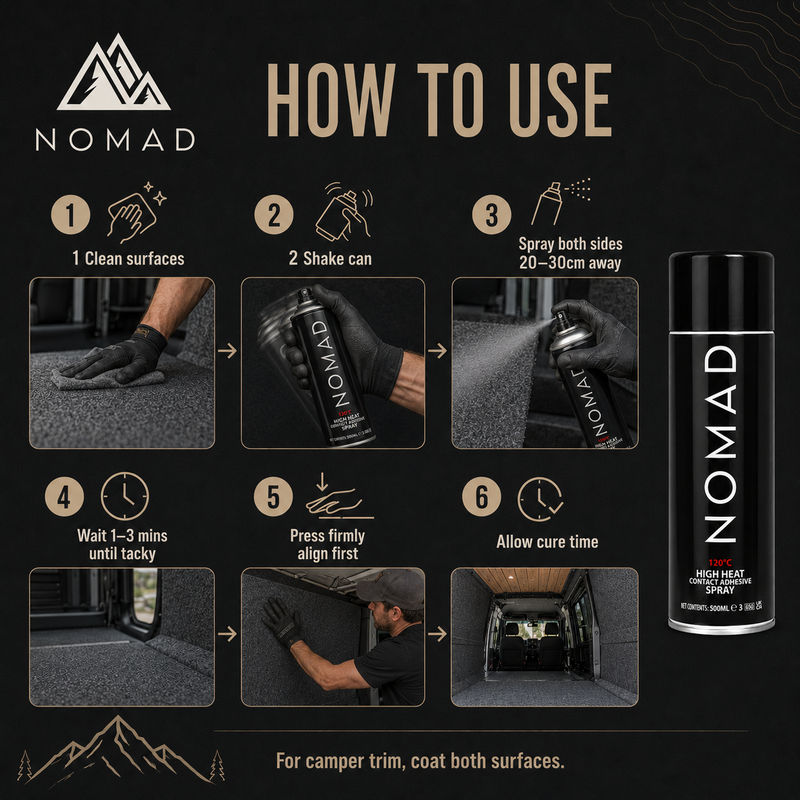 NOMAD High Heat Contact Adhesive Spray 500ml
