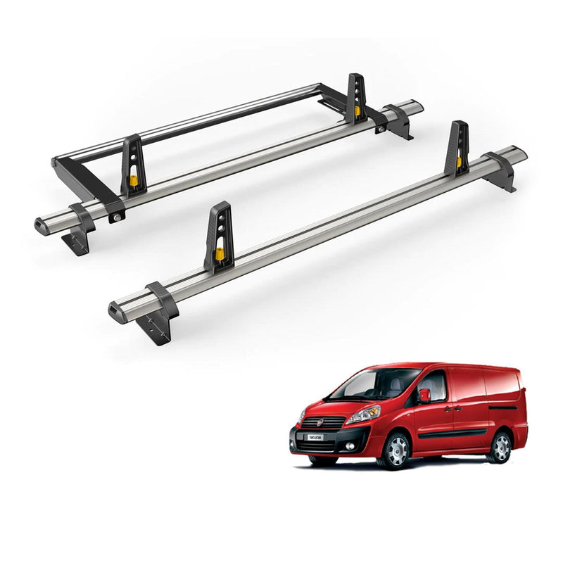 Fiat Scudo (2007-2016) - 2 Van Guard Ultibar Plus Roof Bars + Roller