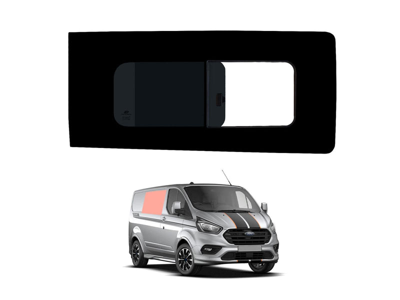 Ford Transit Custom (2013-2023) Driver Side Opening Window Privacy Camper Glass