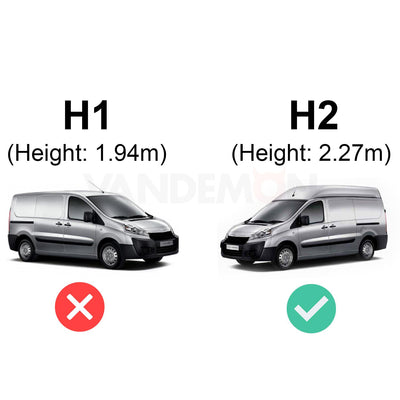 Toyota ProAce Rear Door Ladder for 2013-2016 (H2 Roof) Models - (BL7-LK21)
