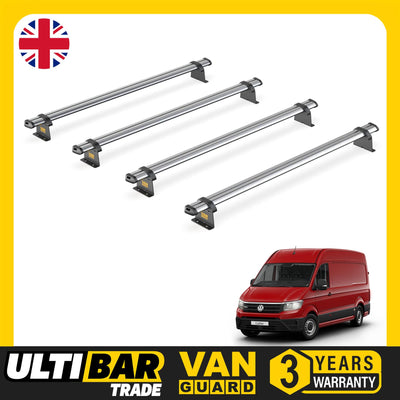 VW Crafter (2017-) - 4 Van Guard Ultibar Trade Roof Bars