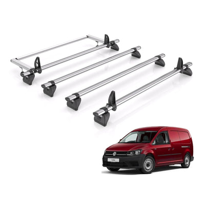 VW Caddy (2010-2015) - Rhino Kammbar Fleet Roof Bars
