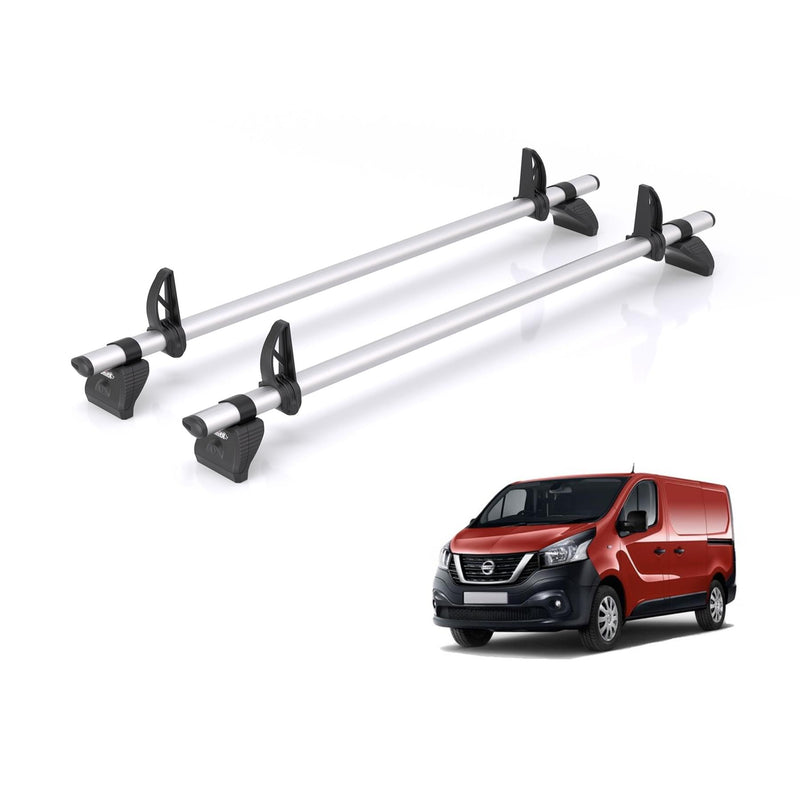 Nissan NV300 (2016-2021) - 2 Rhino Kammbar Pro Roof Bars (Aluminium)