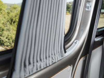 VW Transporter (T5 2003-2015) - Left Sliding Door Black Out Curtain Kit