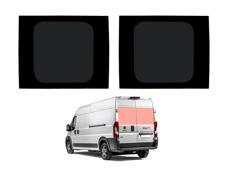Fiat Ducato (2006-) Rear Barn Door Window Privacy Camper Glass