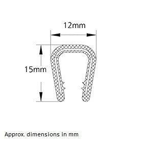 Knock on Trim for 6-8mm Edge (1m)