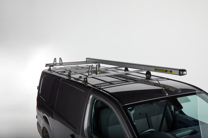 Ford Transit Custom Roof Rack for 2024+ Van Guard  2 Bars + Roller + Loadstops