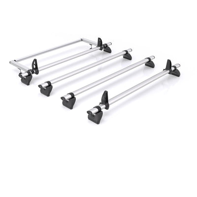 Nissan NV300 (2016-2021) - 4 Rhino Kammbar Pro Roof Bars + Roller (Aluminium)