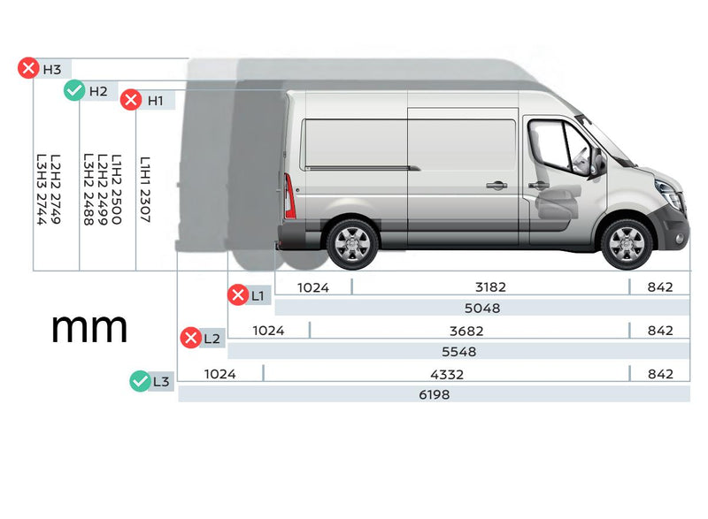 Nissan NV400 (2010-2021) - Van Guard Ulti Roof Rack
