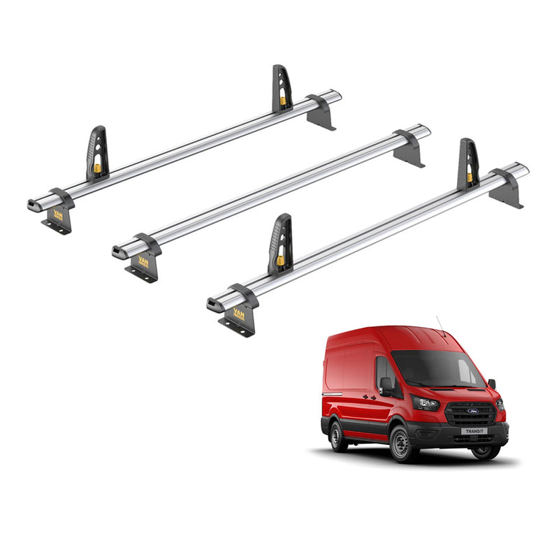 Ford Transit (2013-2024) - 3 Van Guard Ultibar Plus Roof Bars