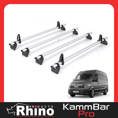 MAN TGE (2017-) - 4 Rhino Kammbar Pro Roof Bars (Aluminium)