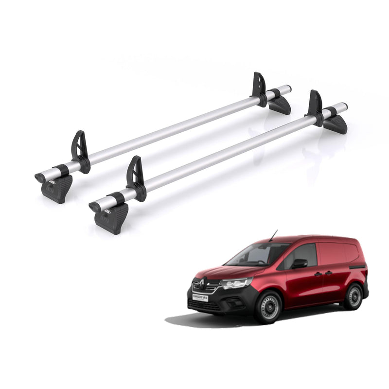 Renault Kangoo (2021-) - 2 Rhino Kammbar Pro Roof Bars (Aluminium)