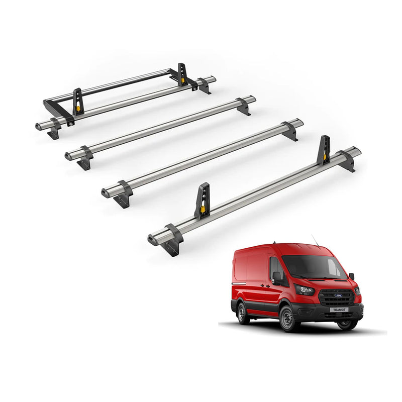Van Guard ULTI 4 Bar Roof Rack Rear Roller for Ford Transit MK8 (2014 on) [L2H2]