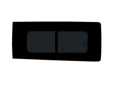 Ford Transit Custom (2013-2023) - Right Side Panel Dark Tint Opening Window & Fitting Kit