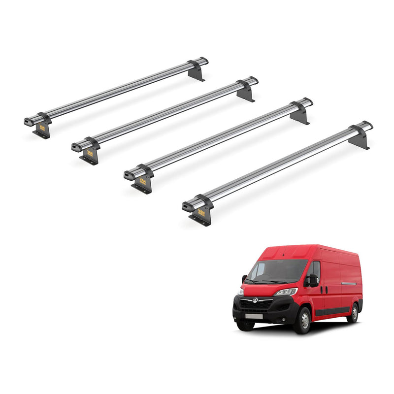 Van Guard Ulti Bar Trade 4 Bars Roof Rack For The Vauxhall Movano 2022+