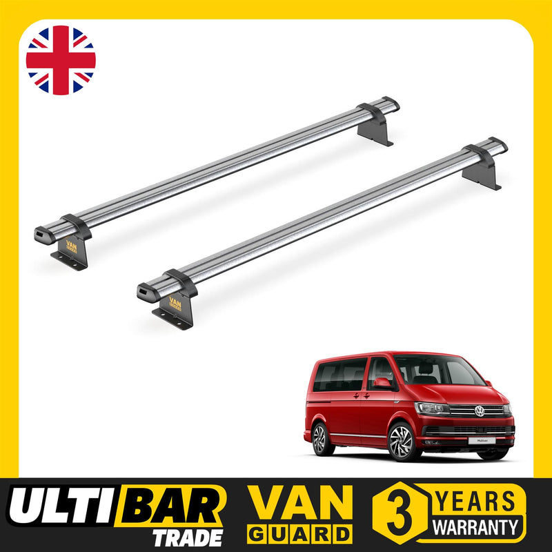 VW Transporter (2003-2015) - 2 Van Guard Ultibar Trade Roof Bars