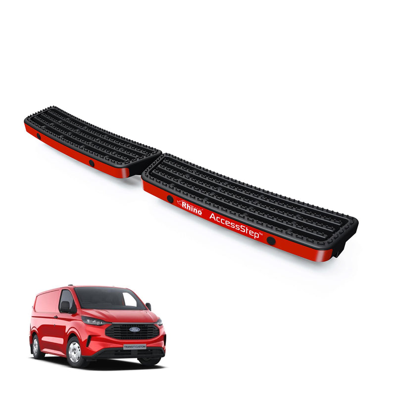 Ford Transit (2024-) Custom Black Twin AccessStep - With Connect+