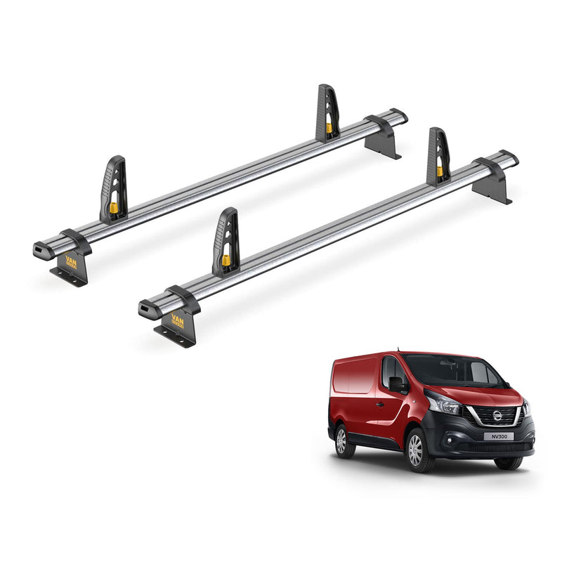 Nissan Primastar Roof Rack for 2002-15 Standard Roof 2 Bars Van Guard Ulti Trade