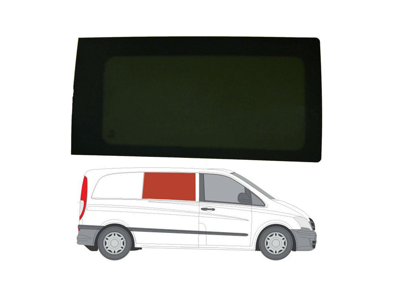 Mercedes Vito 2003-2014 - Rh Side Fixed Tint