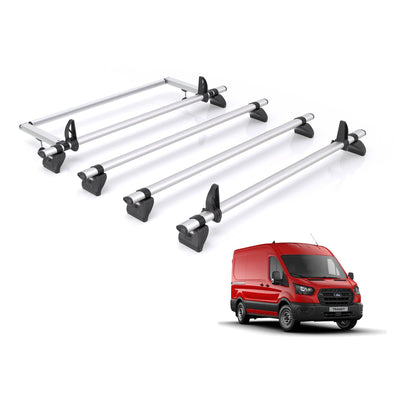 Ford Transit (2014 onwards) - Rhino Kammbar Pro Roof Bars and Rear Roller