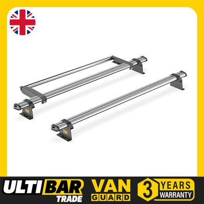 Iveco Daily (2014-) - 2 Van Guard Ultibar Trade Roof Bars + Roller