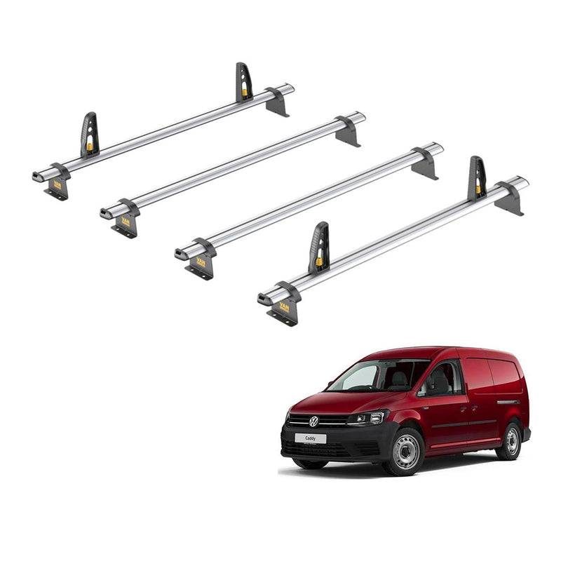 VW Caddy (2010-2015) - 4 Van Guard Ultibar Plus Roof Bars