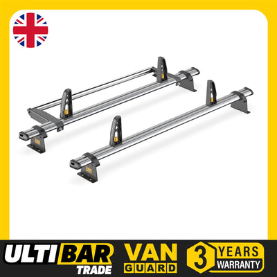 Iveco Daily Roof Rack (2014+ Low Roof) 2x Bars & Roller Van Guard UltiBar Trade