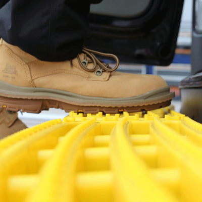 Ford Transit (2013-2024) Custom Yellow Triple AccessStep - No Reverse Sensors