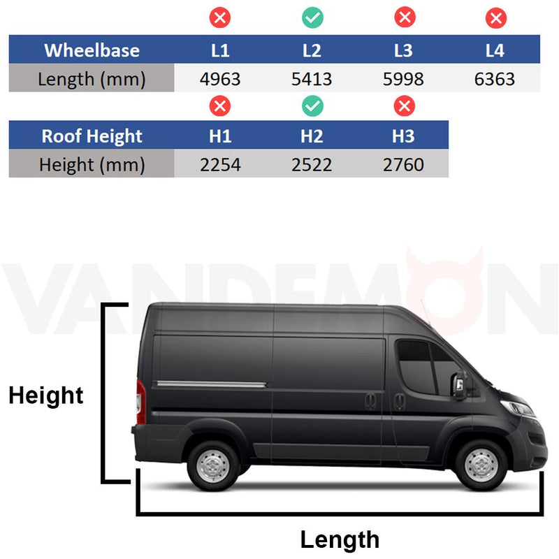 Fiat Ducato Van Guard Racking - Passenger Side [Silver Pack]