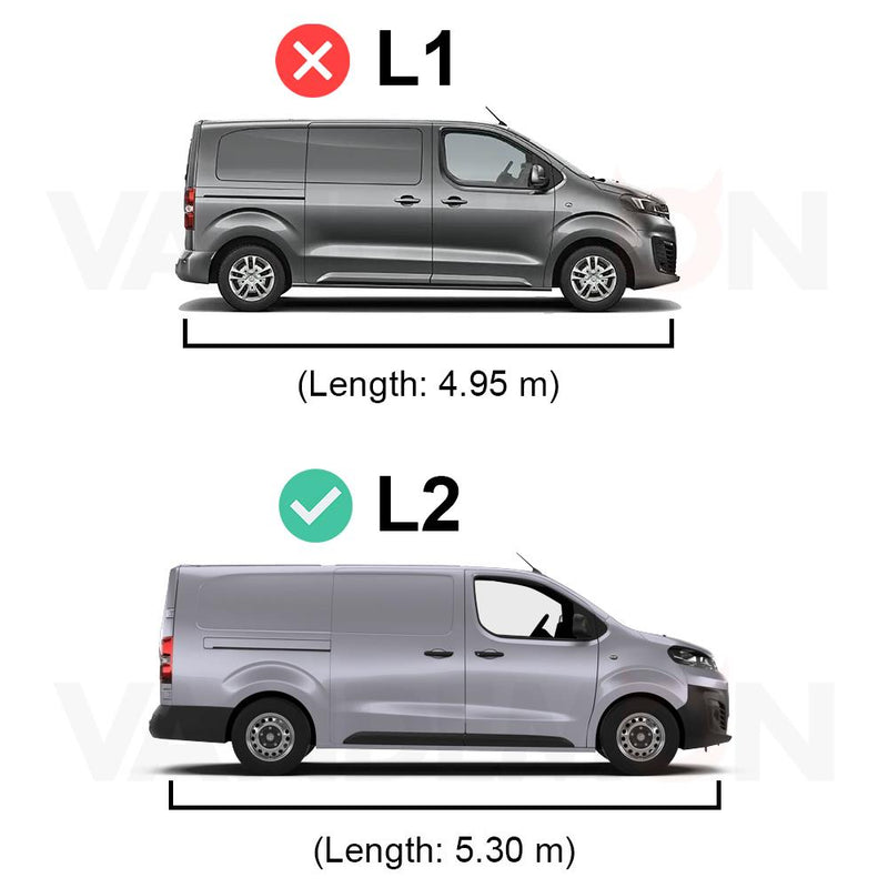 Vauxhall Vivaro Roof Rack for 2019+ LWB (L2) 4x Bars Bundle Van Guard Ulti Trade