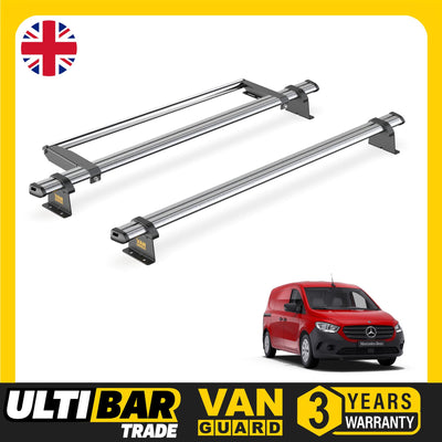 Mercedes Citan Roof Rack for 2022+ 2x Roof Bars & Roller - Van Guard Trade