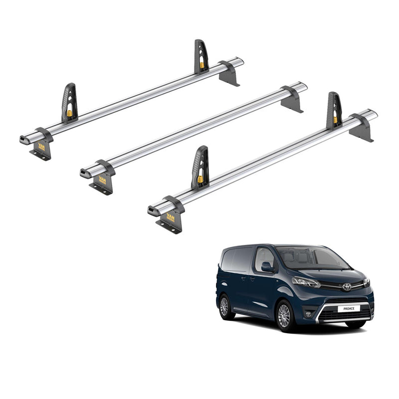 Toyota ProAce (2016-2024) - 3 Van Guard Ultibar Plus Roof Bars