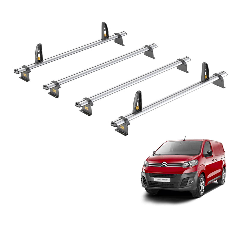 Citroen Dispatch (2016-) - 4 Van Guard Ultibar Plus Roof Bars