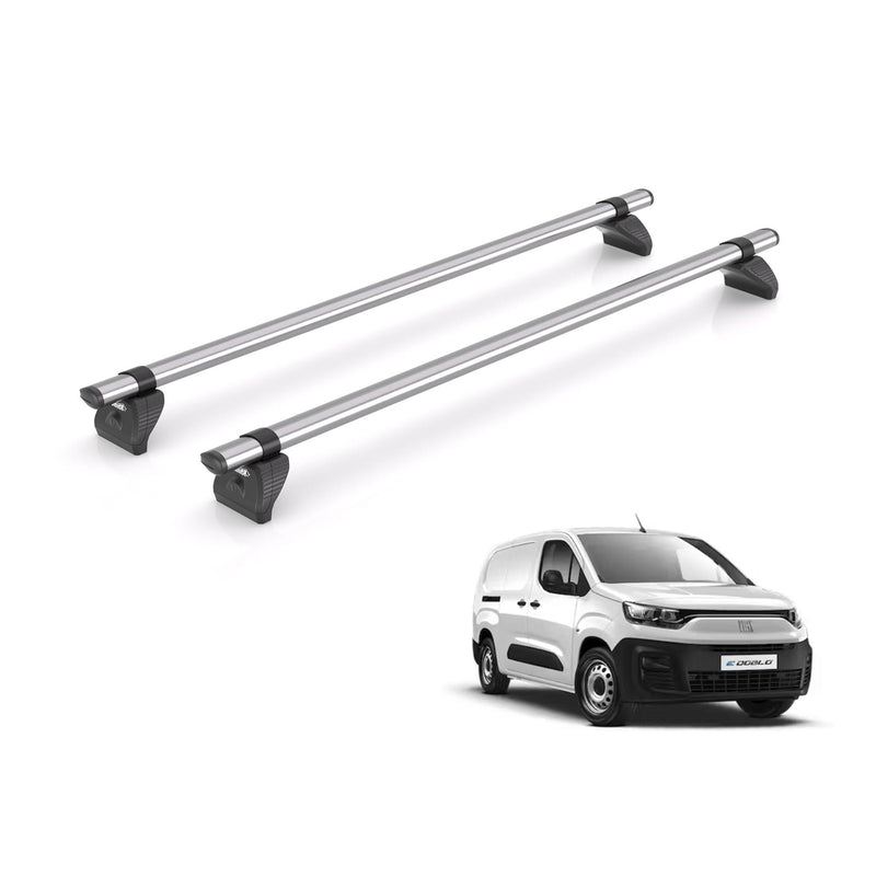 Fiat Doblo Roof Rack for 2022+ Maxi Wheelbase 2x Roof Bars Rhino Kammbar Fleet
