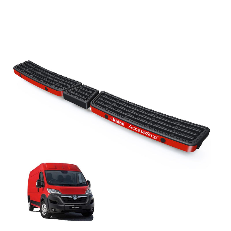 Vauxhall Movano (2022-) Black Triple AccessStep - With Reverse Sensors