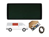 VW Transporter (1990-2003) Driver Side Fixed Window Privacy Camper Glass with Fitting Kit