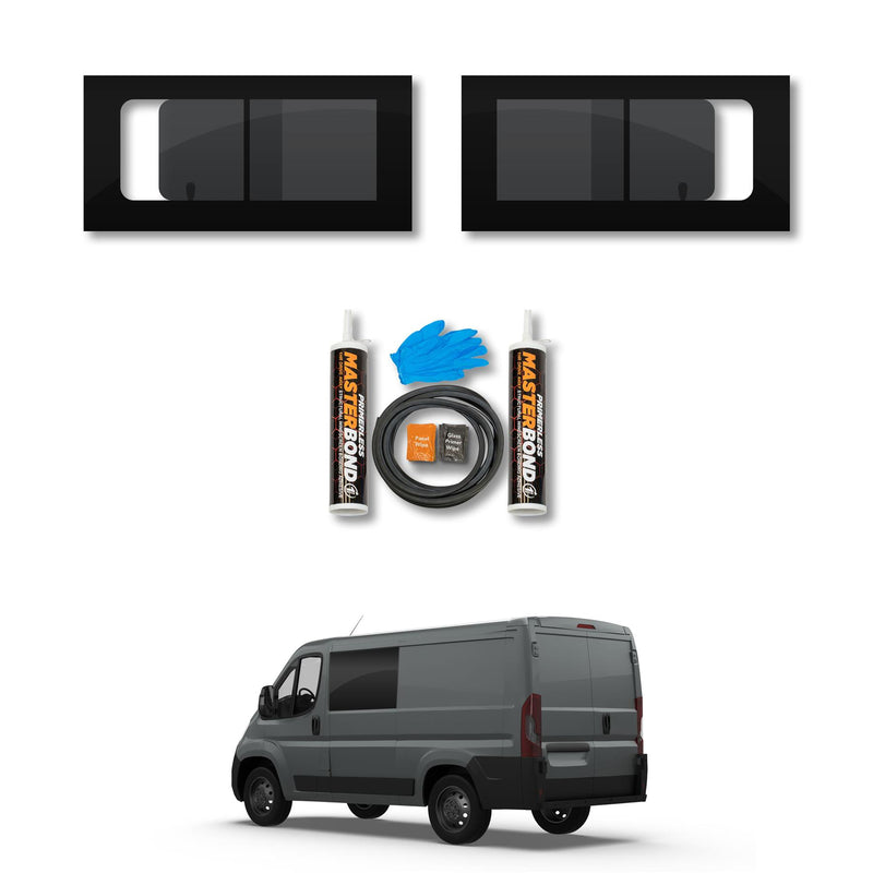 VD Glass - Toyota Proace Max 2023 - (L2,L3,L4/H1,H2,H3) (L2,L3,L4/H1,H2,H3) Lh Side Open + Rh Side Open Tint Fitting Kit