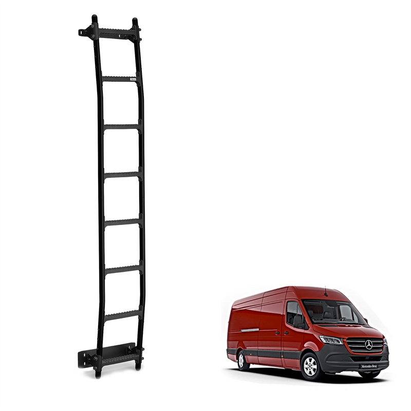 Mercedes Sprinter Rear Door Ladder for 2018+ (High Roof) Models - (BL8-LK29)