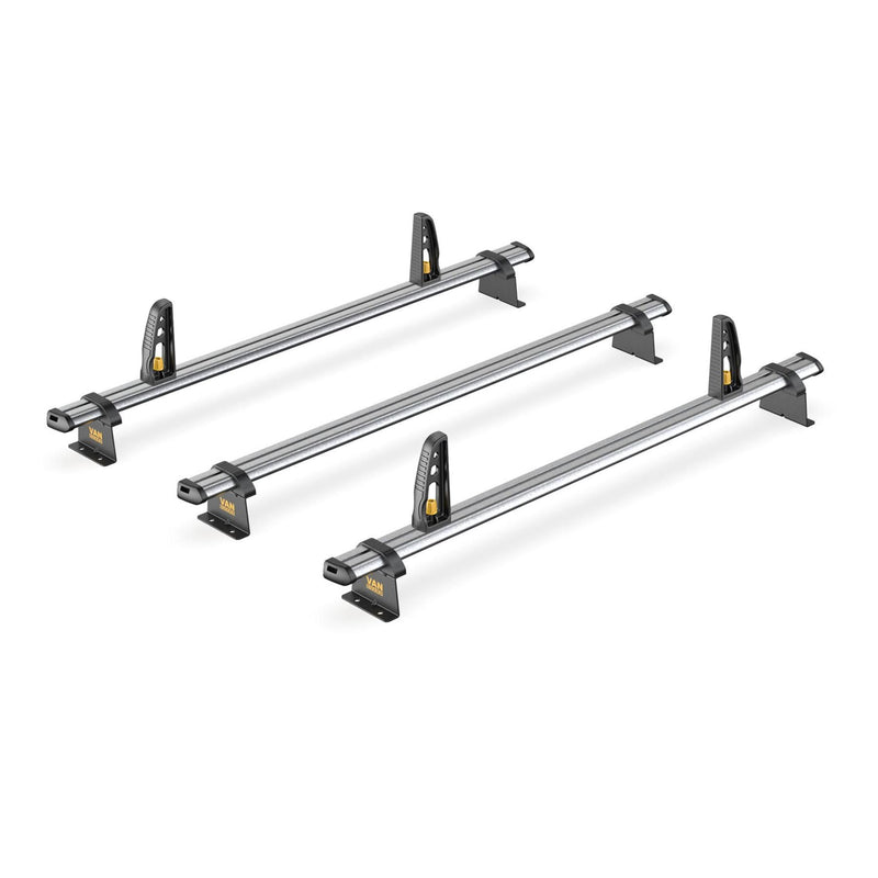 Toyota ProAce Roof Rack (2013-16 Low Roof (H1) 3x Roof Bars Van Guard Ulti Trade