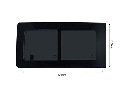 VW Transporter T6 (2015-2022) Passenger Side Opening Window Privacy Camper Glass with Fitting Kit