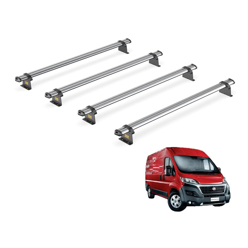 Fiat Ducato (2006-) - 4 Van Guard Ultibar Trade Roof Bars