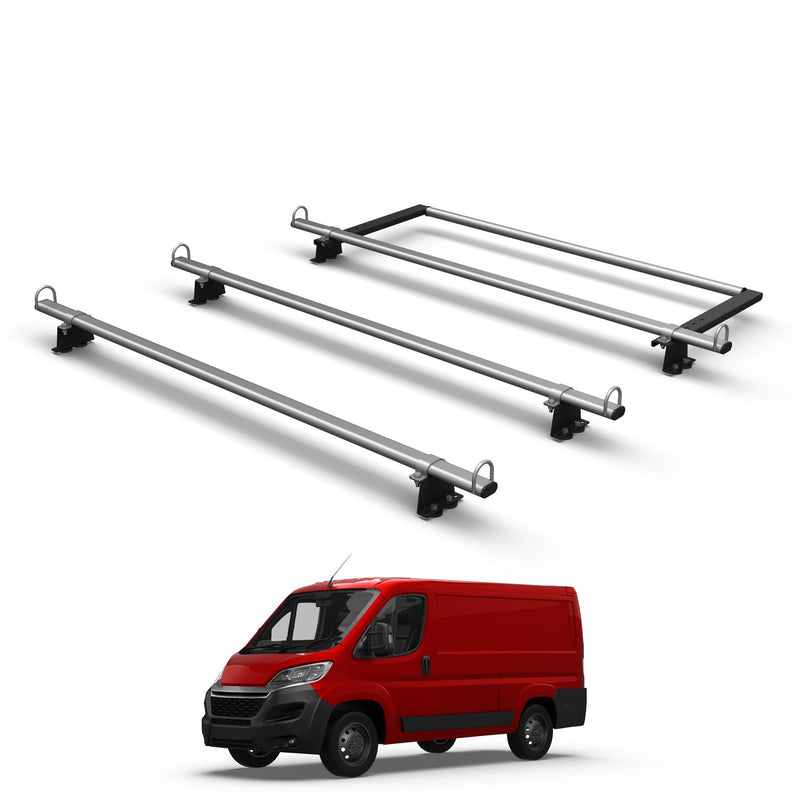 Citroen  Relay Roof Rack for 2006+ Vans 3x Heavy-Duty Steel Roof Bars