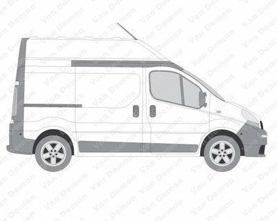 Nissan Primastar (2001-2014) - Rhino KammRack Black Roof Rack