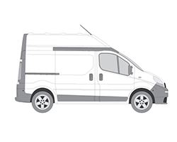 Vauxhall Vivaro (2001-2014) - Rhino KammRack Black Roof Rack